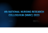 4th National Nursing Research Colloquium (NNRC) 2023